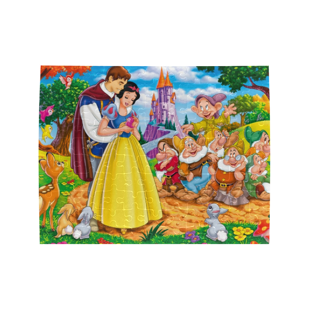 Snow white Disney Rectangle Jigsaw Puzzle (Set of 110 Pieces)