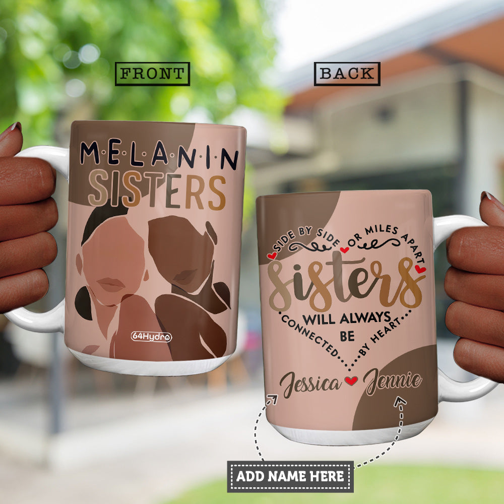 Personalized Melanin Sisters Bwm Bgzz2108005Z Full Color Ceramic Mug