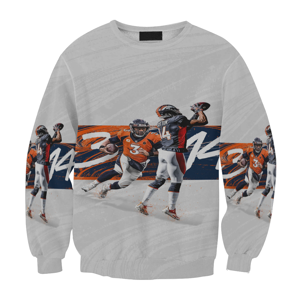 Denver Broncos Dangeruss Wilson X Sutton Courtland Gift For Fan 3D Full Printing Sweatshirt