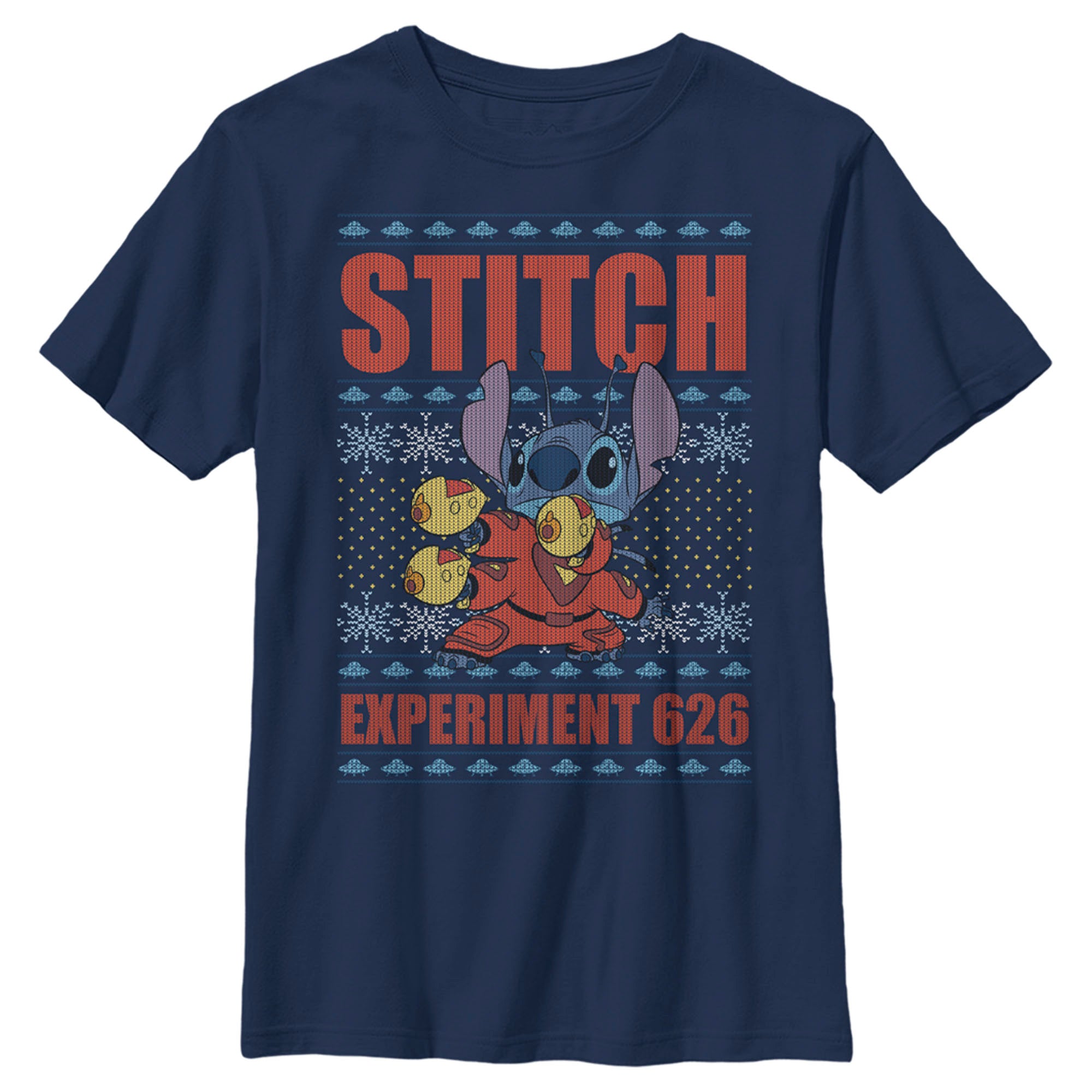 Boy’S Lilo & Stitch Experiment 626 Ugly Sweater T-Shirt