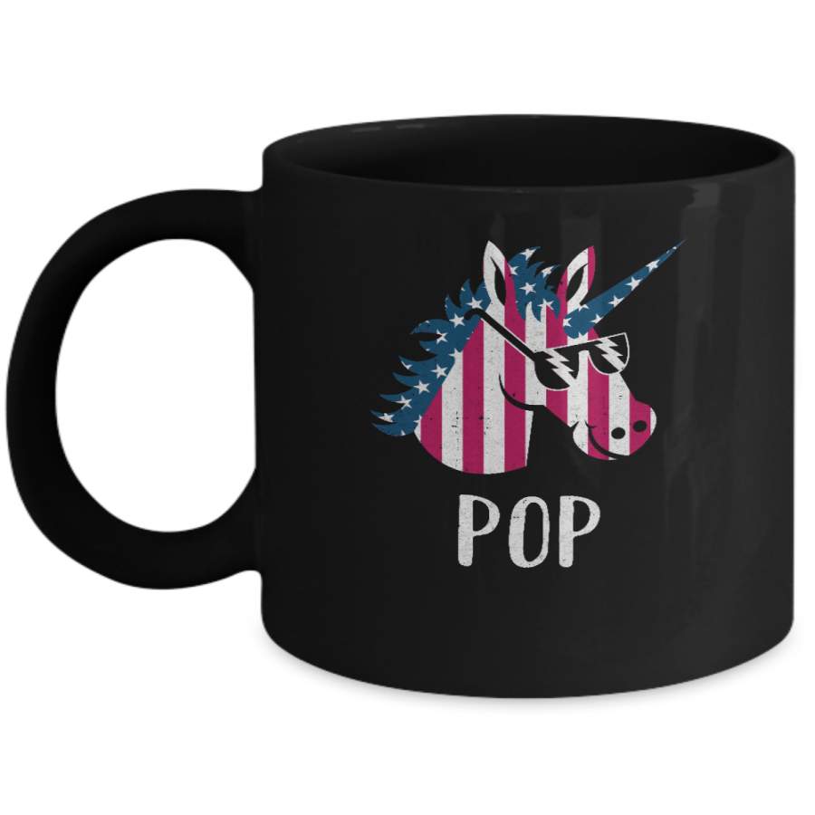 Patriotic Pop Unicorn Americorn 4Th Of July Mug