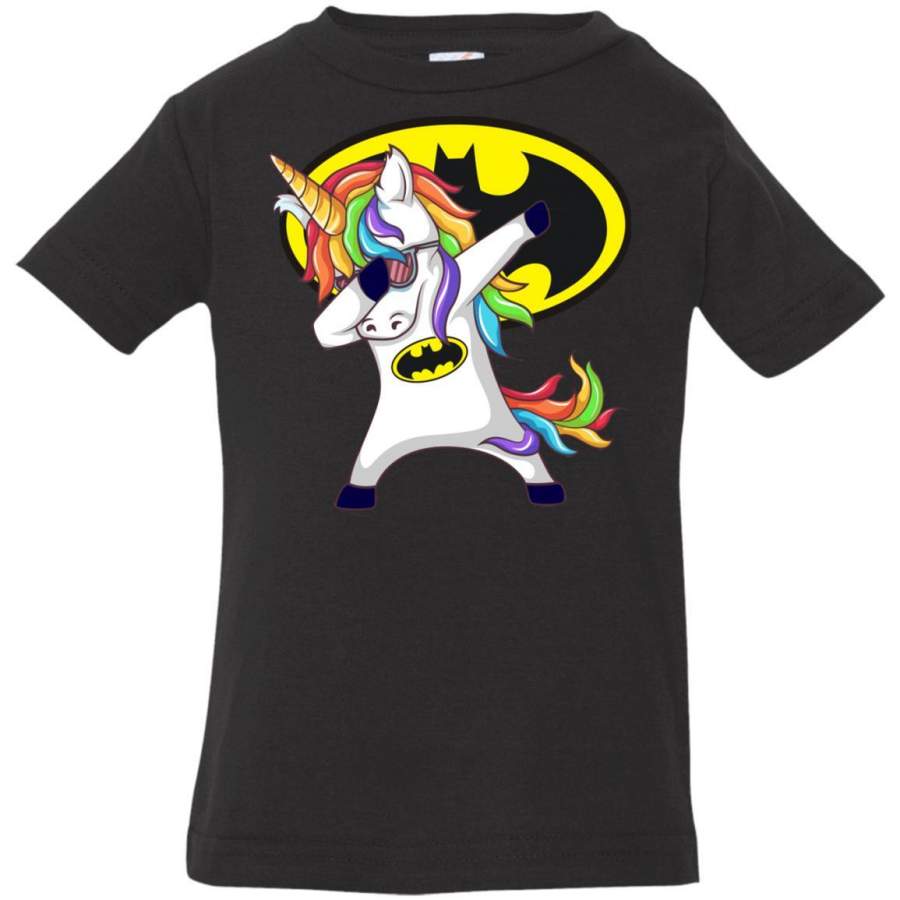 Unicorn Dabbing Super Batman Funny T-Shirt