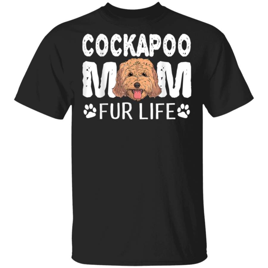 Cockapoo Mom Fur Life Dog Pun Mothers Day Cute TShirt