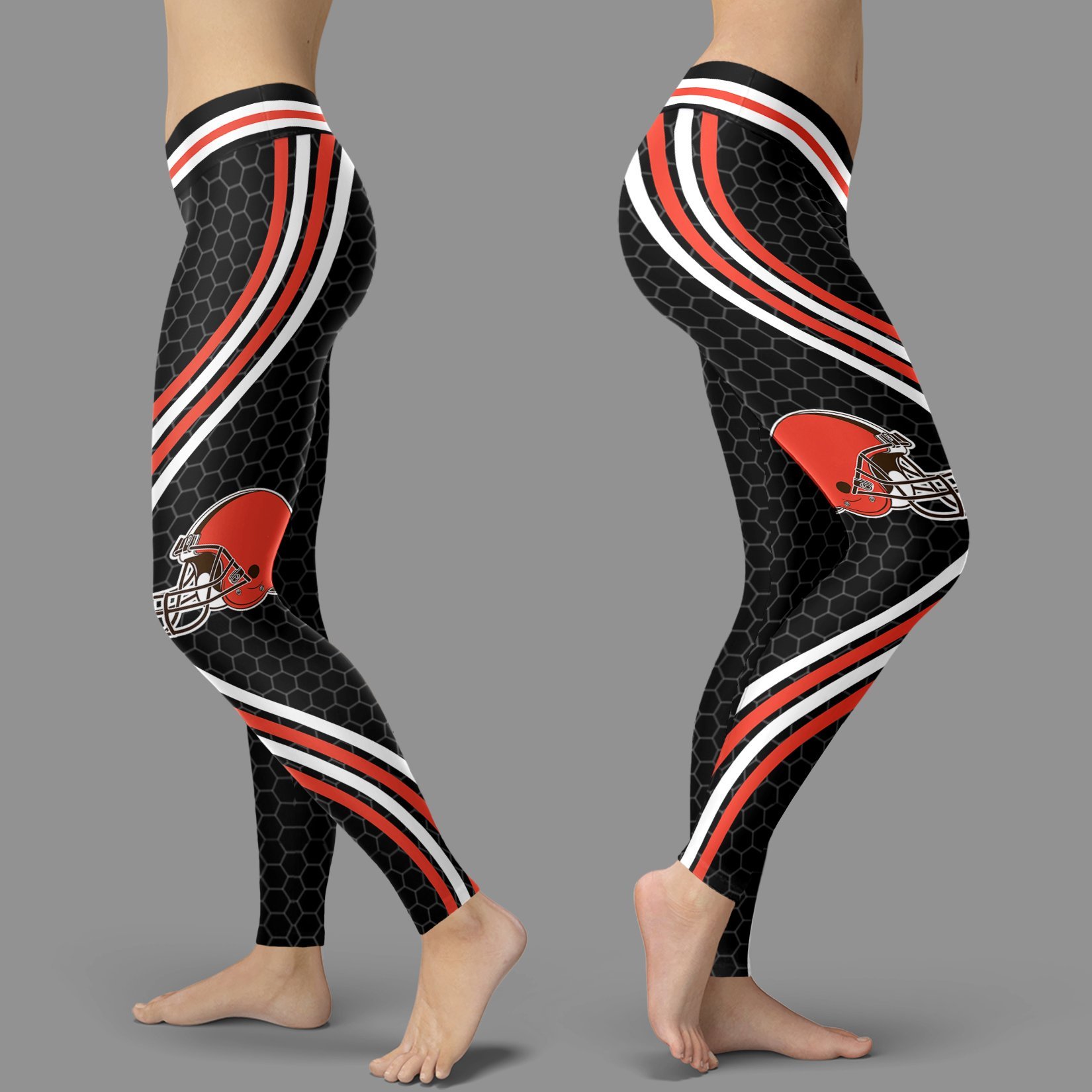 Black Curve Cleveland Browns Leggings