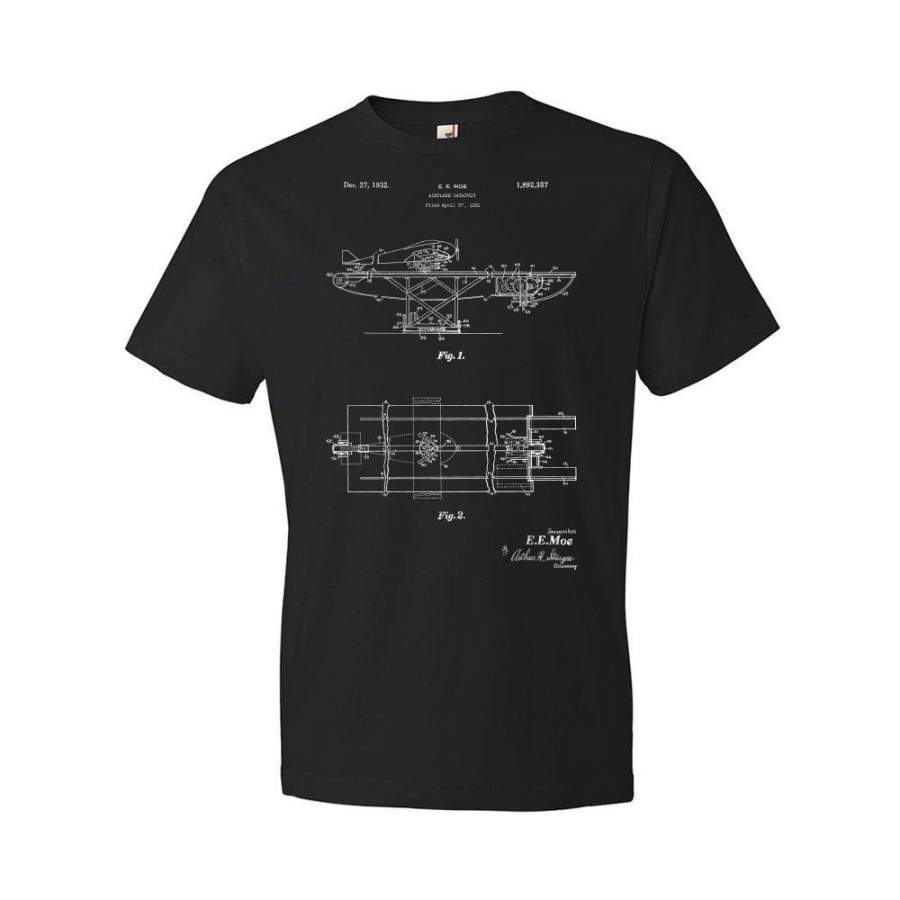 Aircraft Carrier Catapult Short Sleeve T-Shirt, Pilot Leisure T-Shirt, Airplane Catapult, Navy, Air Force Summer Fashion T-Shirt