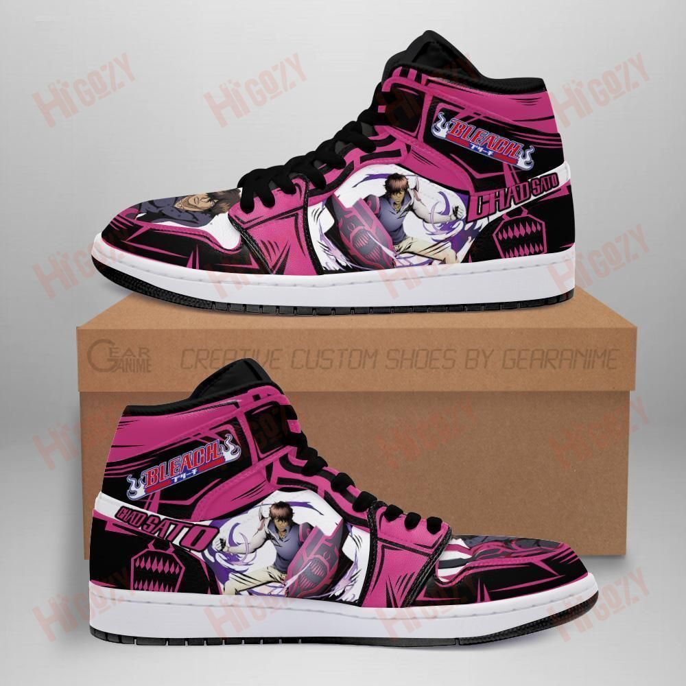 Yasutora Sado Sneakers Custom Bleach Anime Shoes Fan Gifts Idea