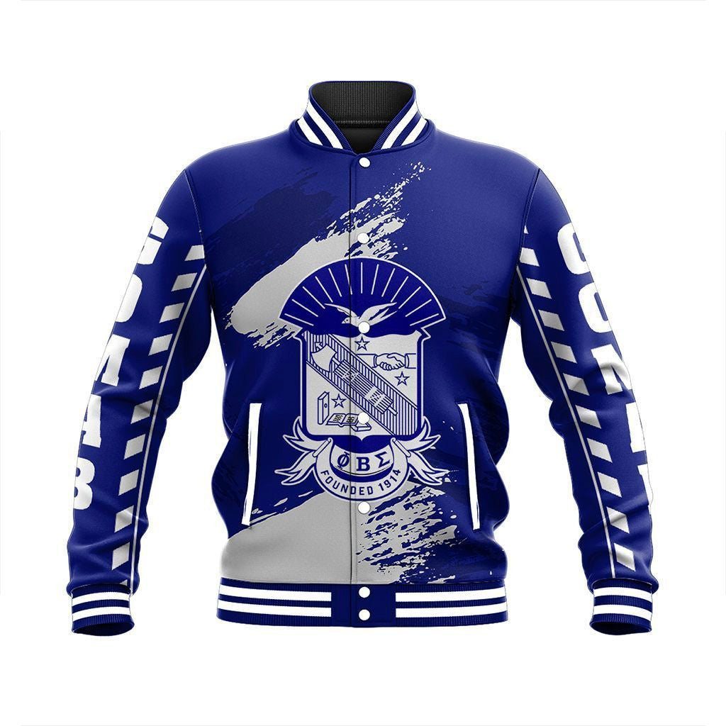 Wonder Print Jacket – Phi Beta Sigma Nineteen Baseball Jacket