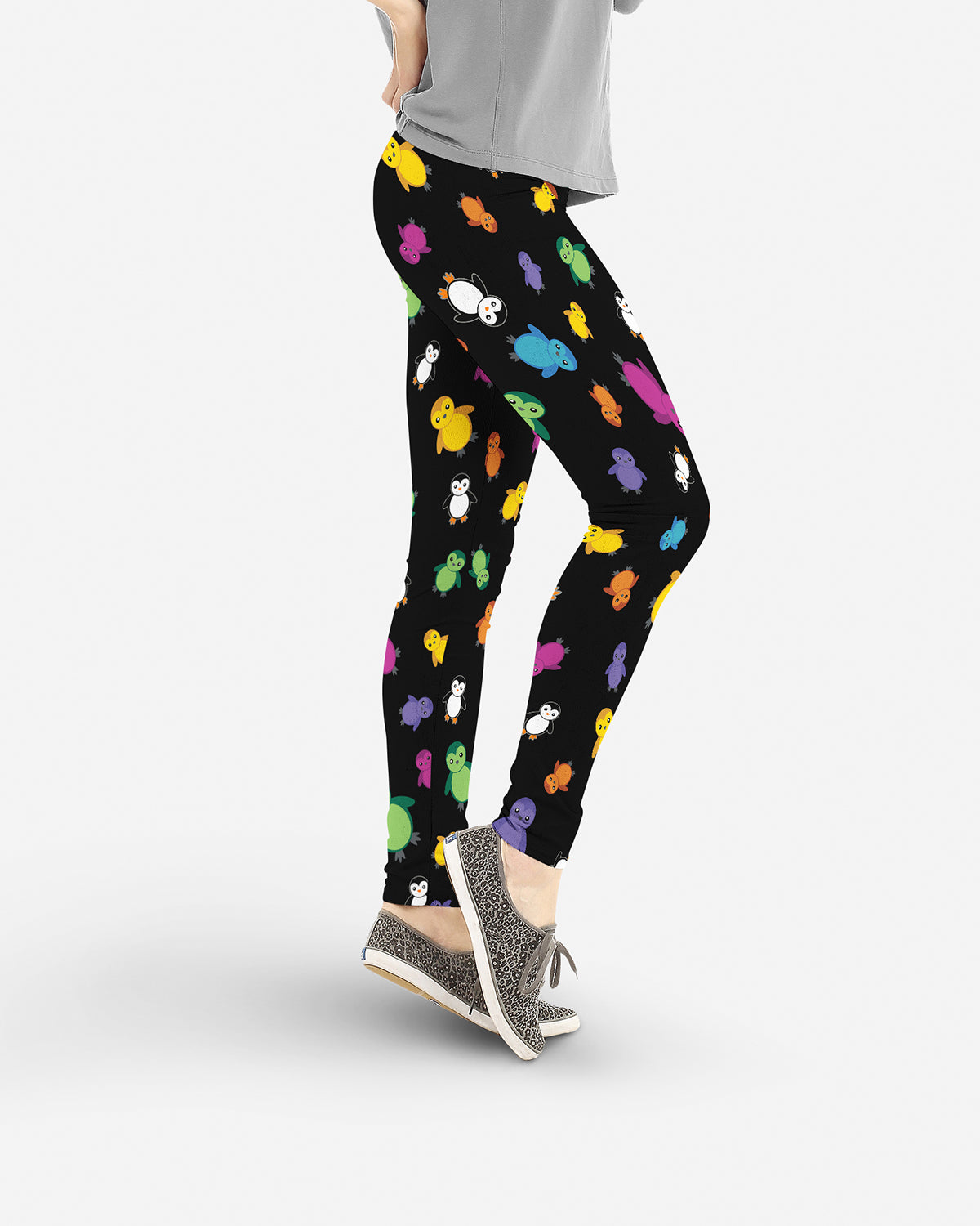 Colorful Penguin Leggings