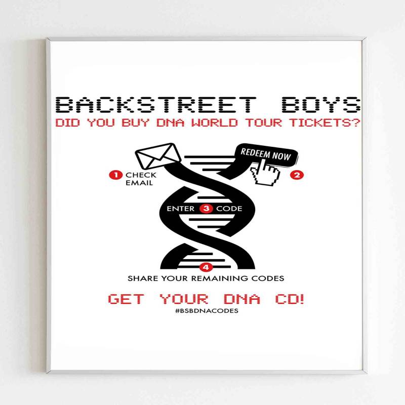 Backstreet Boys Dna Codes Poster