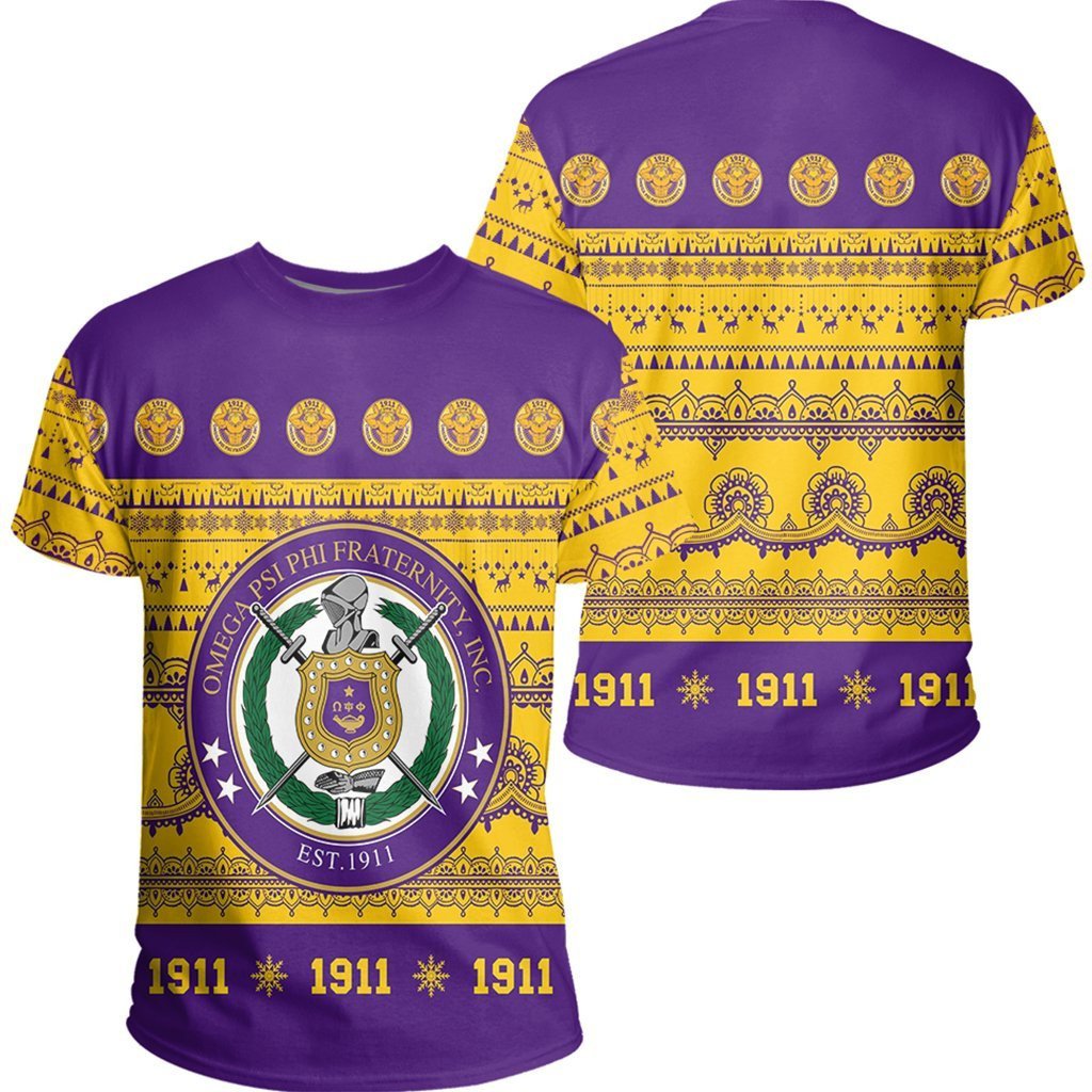 Fraternity Tshirt – Omega Psi Phi Xmas Establish Year Tshirt