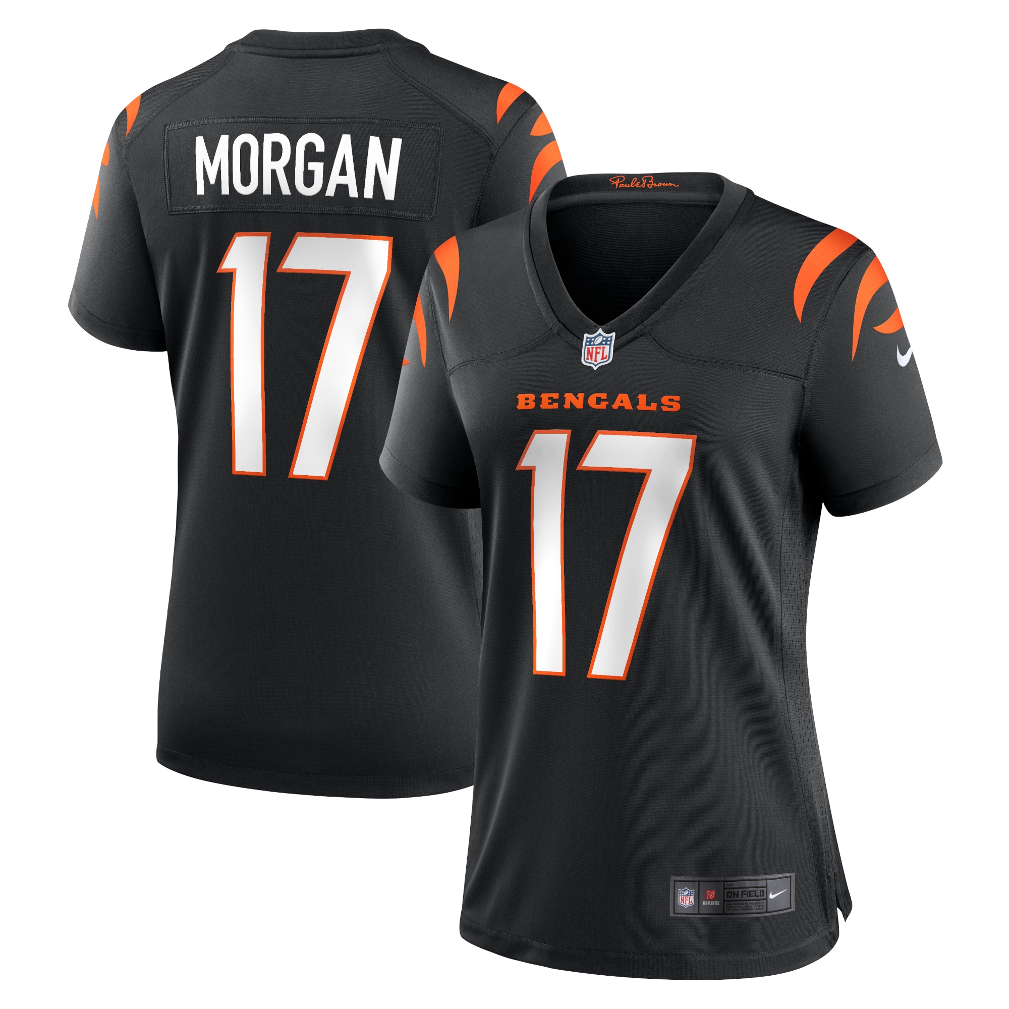 Women’s Cincinnati Bengals Stanley Morgan Black Player Game Jersey