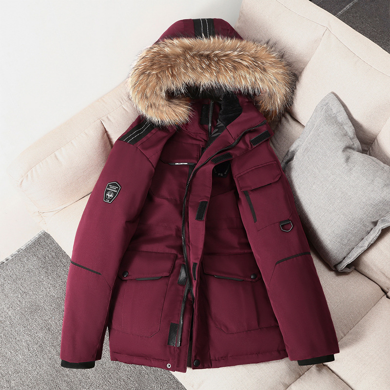 2022 new down jacket men’s winter outdoor men’s mid-length Korean fashion couple coat trend Hooded ski jacket women snow clothes alx