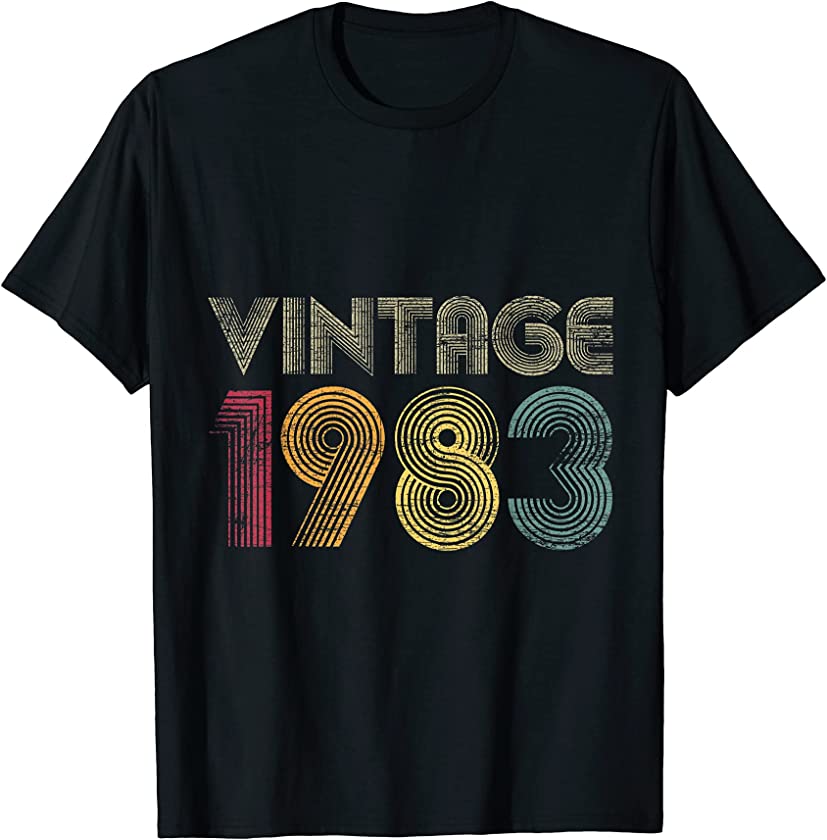 38th Birthday Gifts Year Old – Vintage 1983 T-Shirt