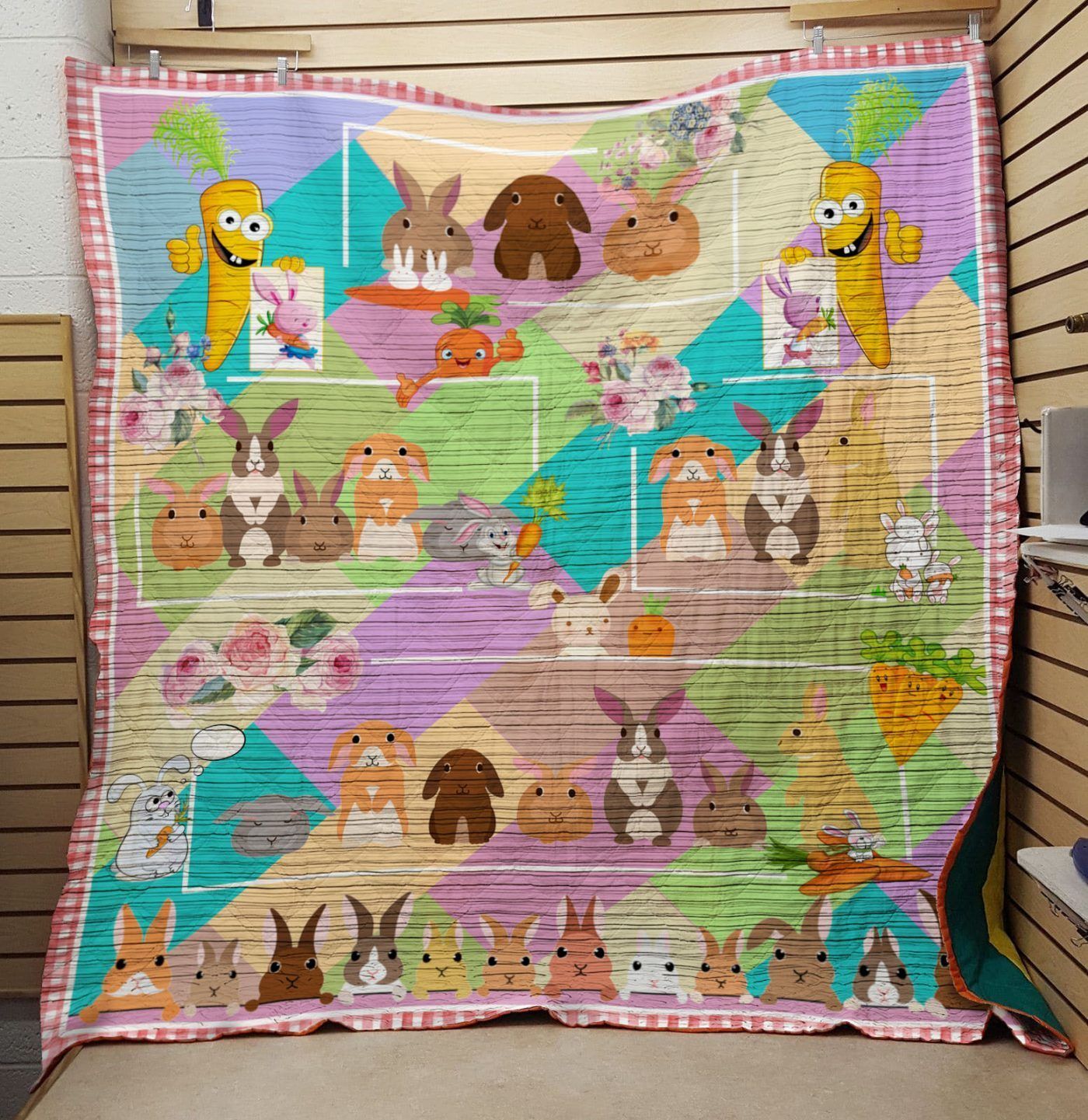 Lalasea Rabbit 203087 3D Customized Quilt Blanket Esr428