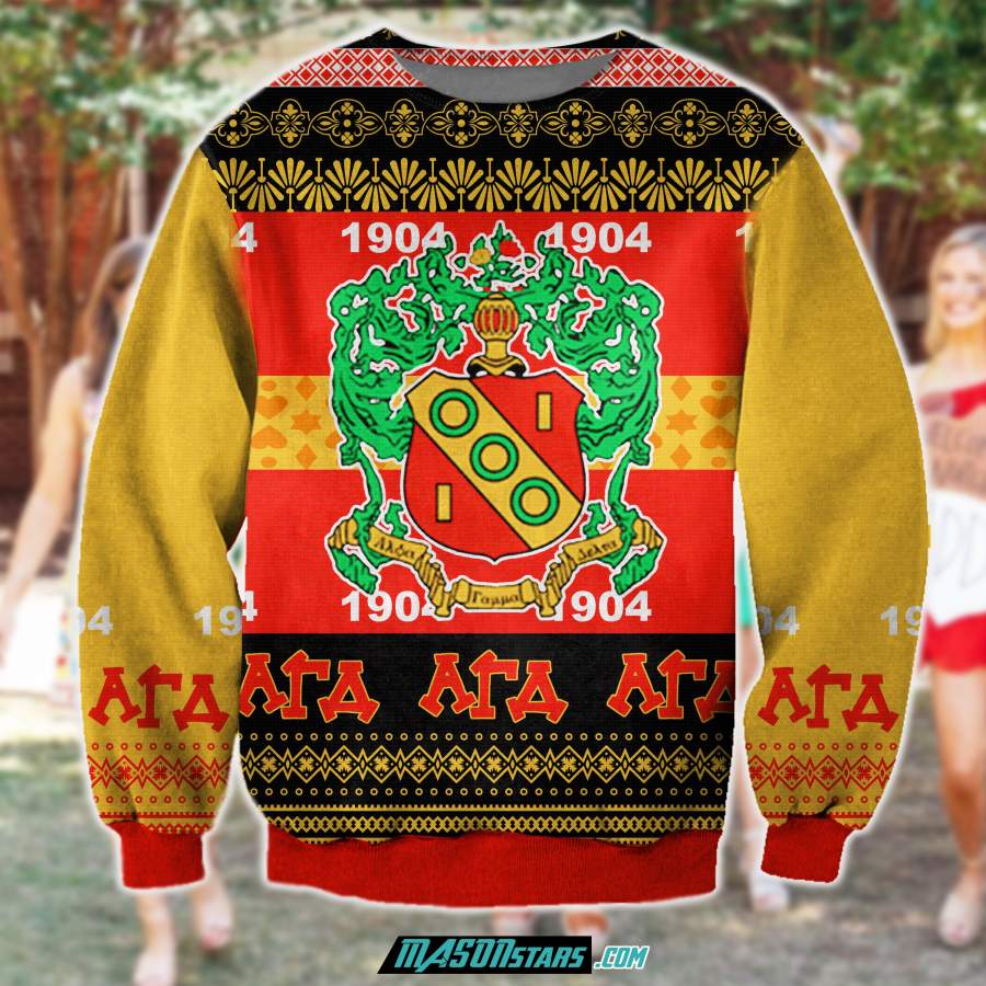 3D ALL OVER PRINT ALPHA GAMMA DELTA UGLY SWEATER