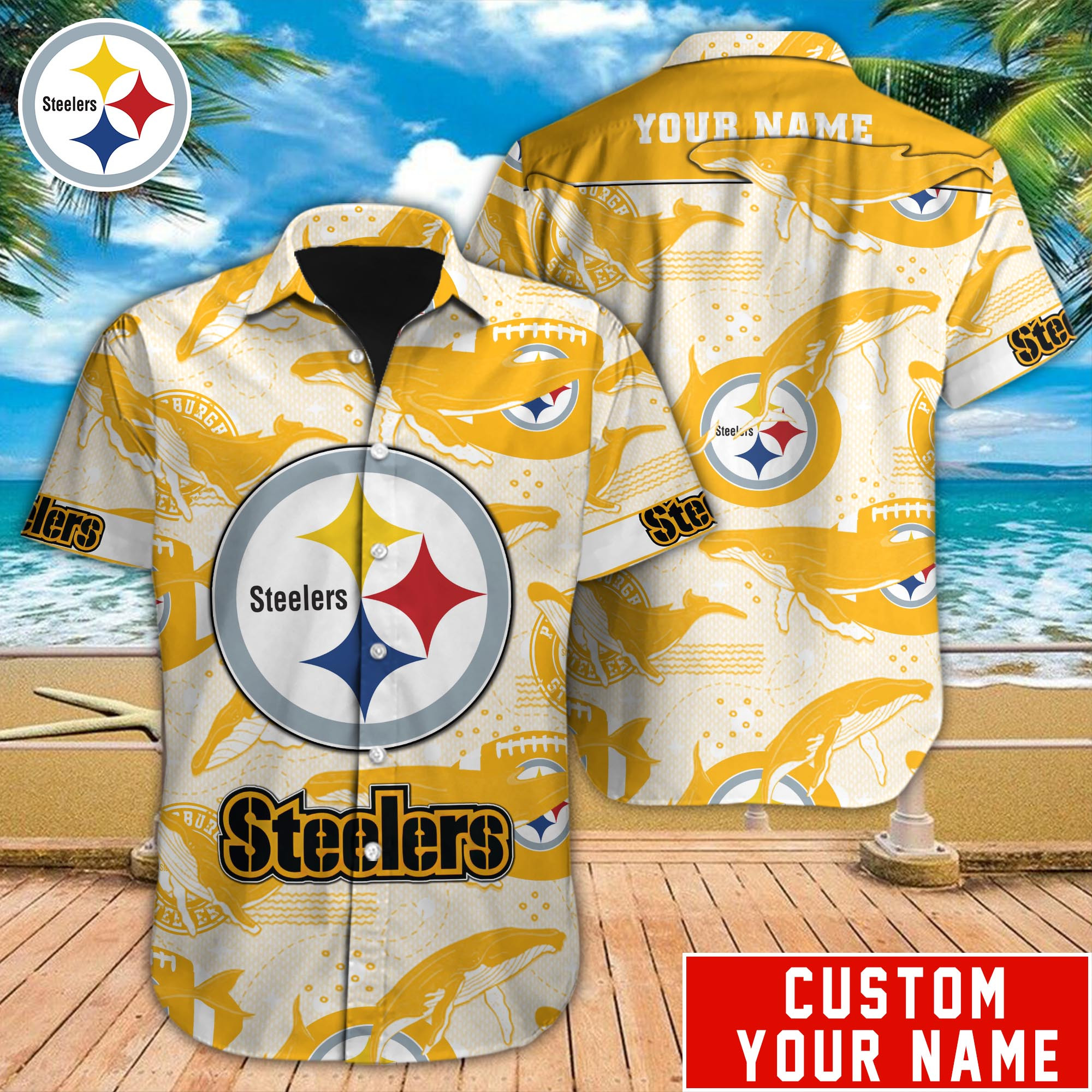 Pittsburgh Steelers Nfl-Hawaiian Shirt Custom M-40576