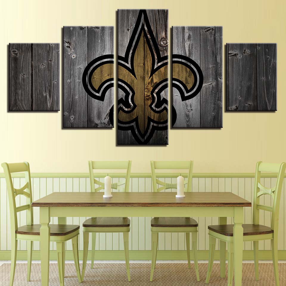 New Orleans Saints Wall Art Wooden Canvas Print