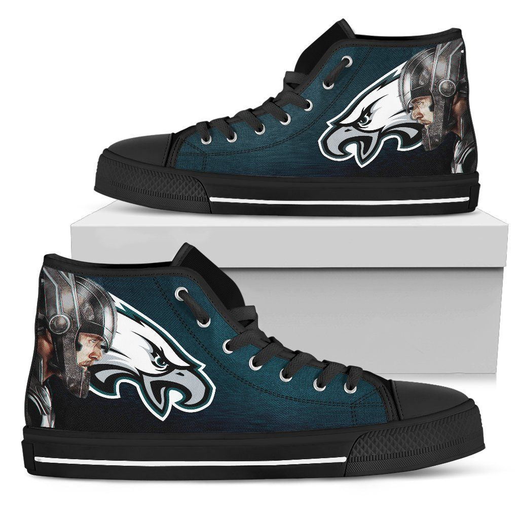 Warrior Style Philadelphia Eagles Midnight Green High Top Shoes