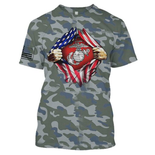 Independence Day Marine Corps Veterans Day Tshirt,  Veterans Day, Best Gift For Independence Day, Memorial Day - Independence Day 2024