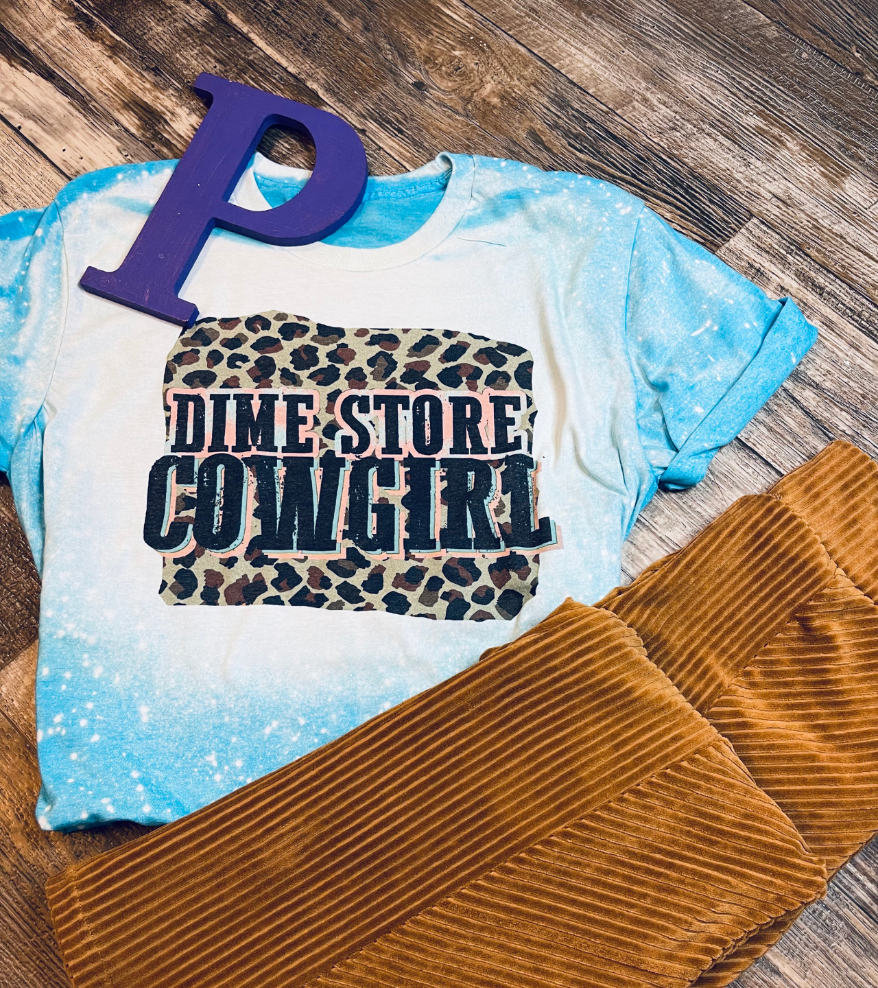 Dime Store Cowgirl Leopard Shirt