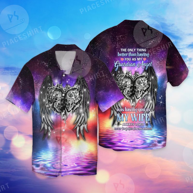 My Wife Guardian Angel Trending Fashionable Full Print Hawaii Shirt Ha66922