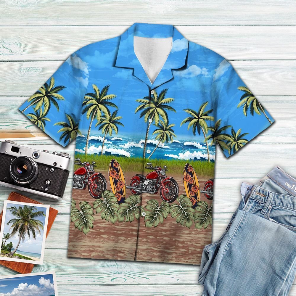 Tropical Motocycle H4804 – Hawaiian Shirt