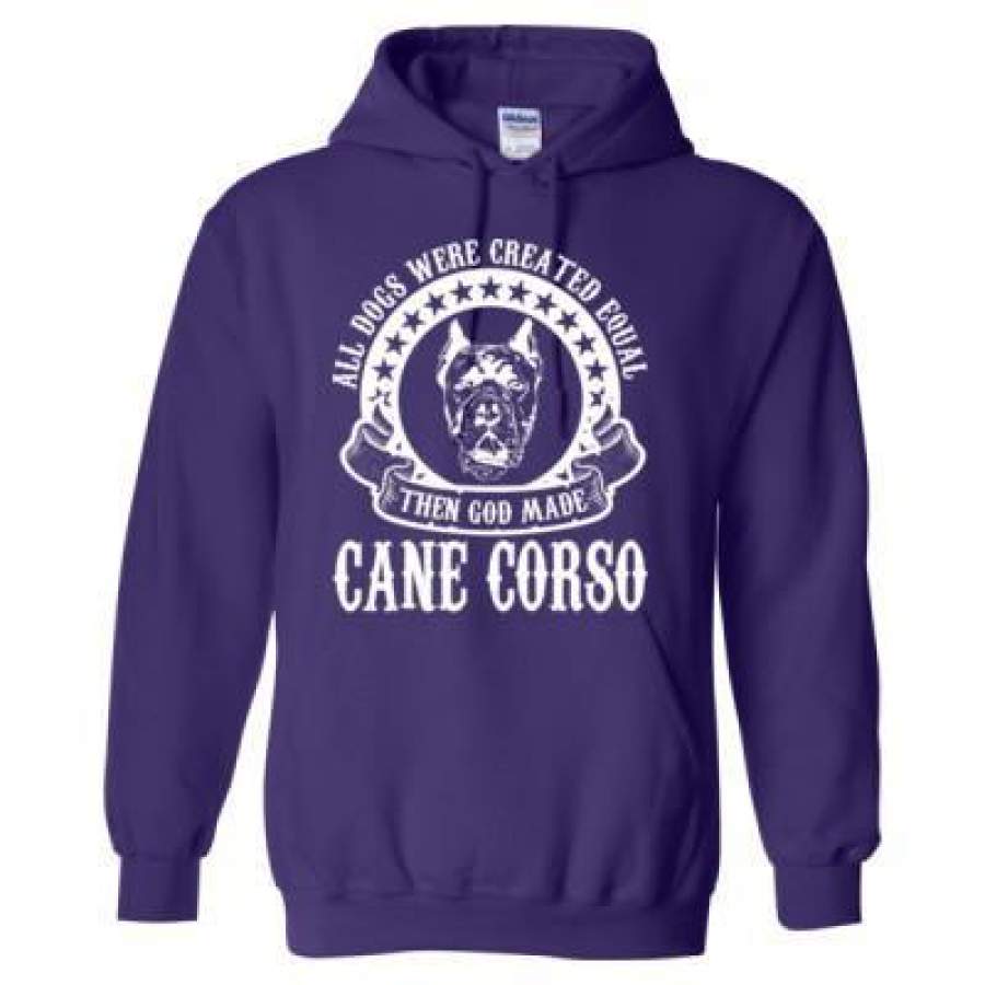 AGR All Dogs Were Created Equal God Made Cane Corso – Heavy Blend™ Hooded Sweatshirt