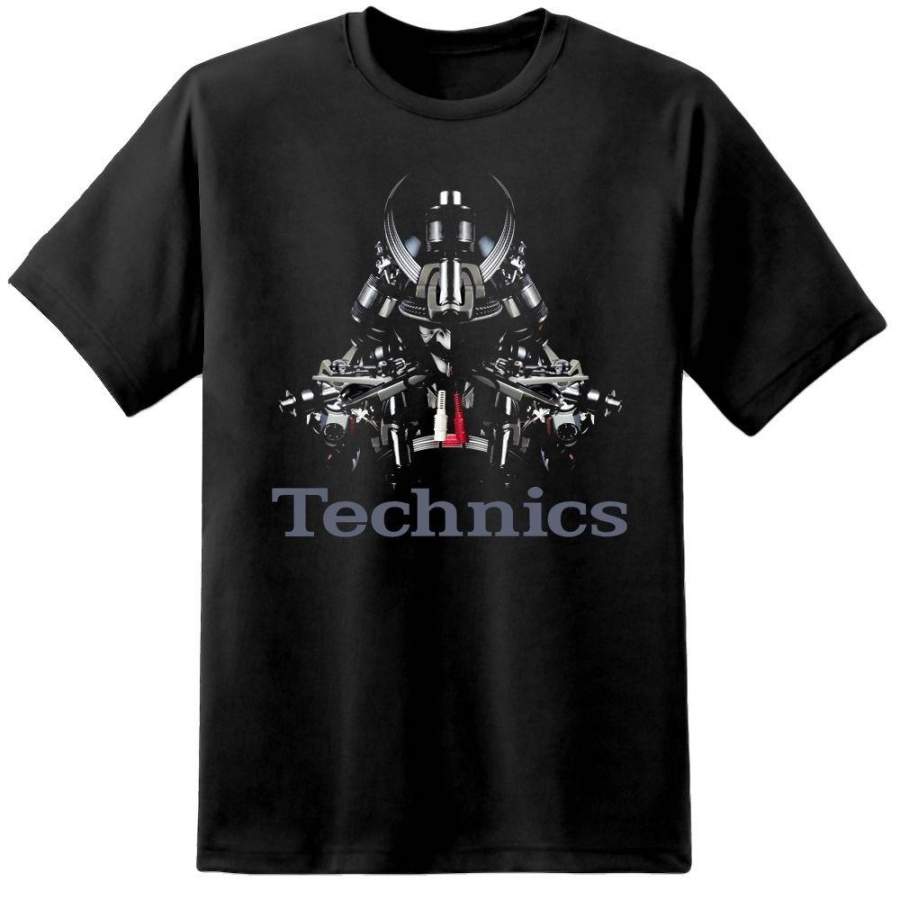 Technics Samurai Warrior 1200 1210 Dj T Shirt Pioneer Serato Cdj Mens Short Sleeve T-Shirt