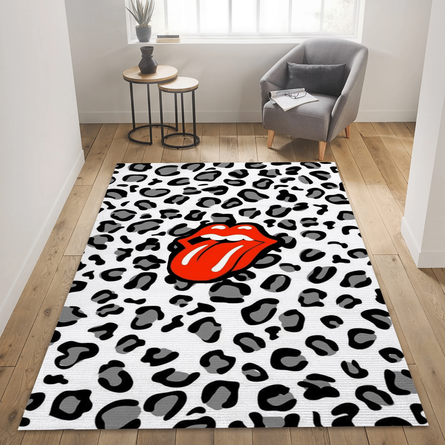 The Rolling Stones Spot Music Area Rug, Living Room  Rug – Us Gift Decor