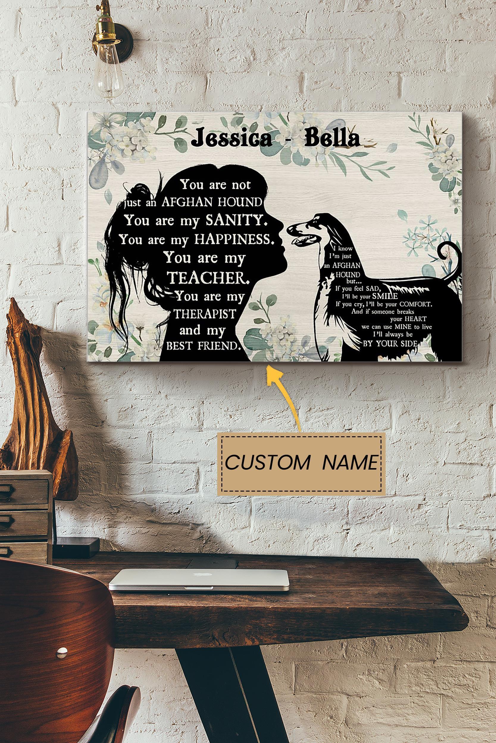 You Are Not Just An Afghan Hound Personalized Poster – Animal Wall Art – Gift For Dog Lover Dog Foster Puppy Fan Poster