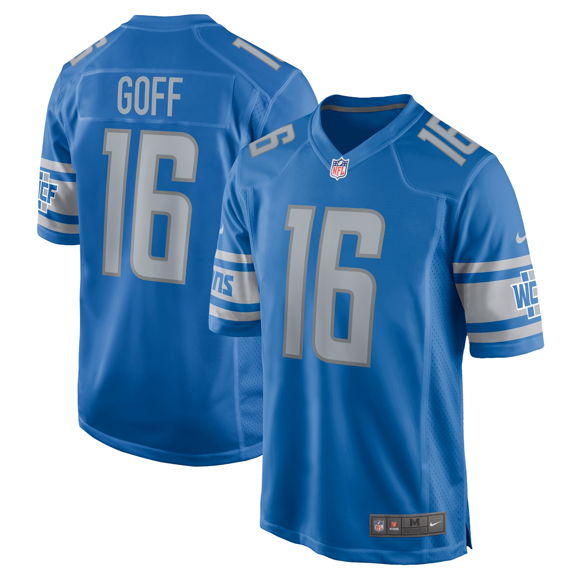 Jared Goff Detroit Lions Game Jersey – Blue