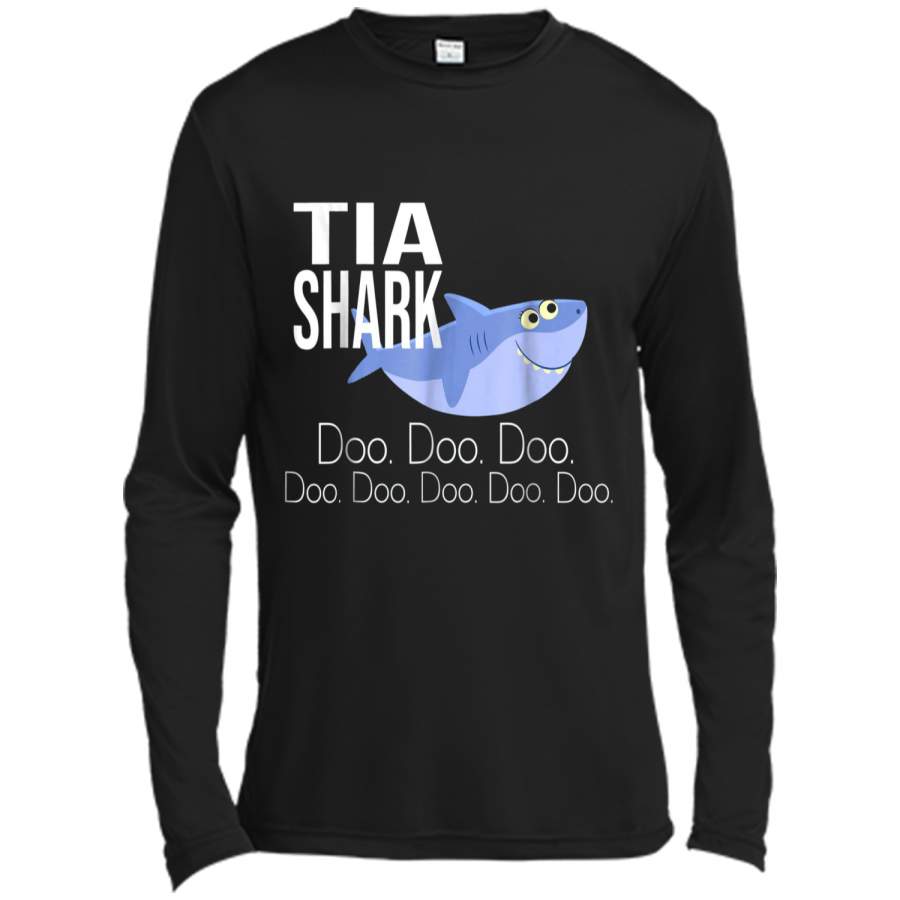 "Tia Shark" Baby Mommy Daddy Matching Family Shark  Long Sleeve Moisture Absorbing Shirt