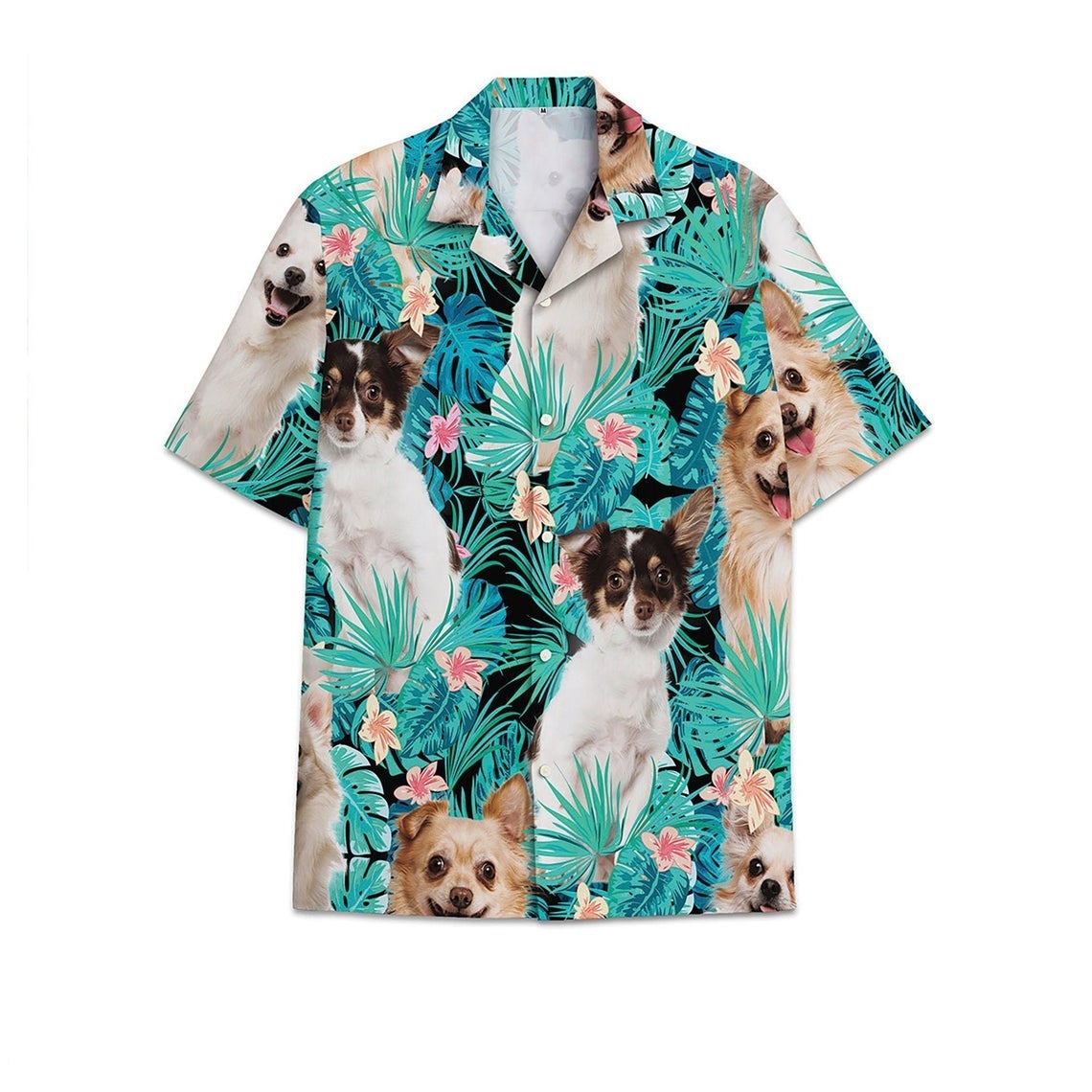 Aloha Hawaii Shirt Pet Combination Print Made In Summer Beach Shirts 34 Ha15466