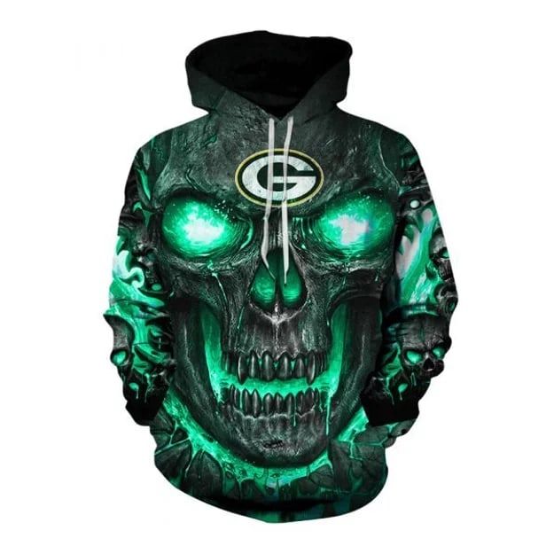 Green Bay Packers Hoodie 3D Zipper Hoodie For Men For Women All Over Printed Hoodie 3D Zipper Hoodie V4221