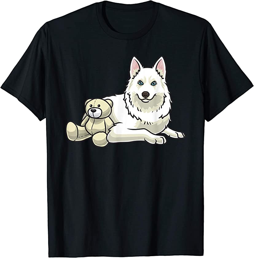 Yakutian Laika Dog with a stuffed animal T-Shirt