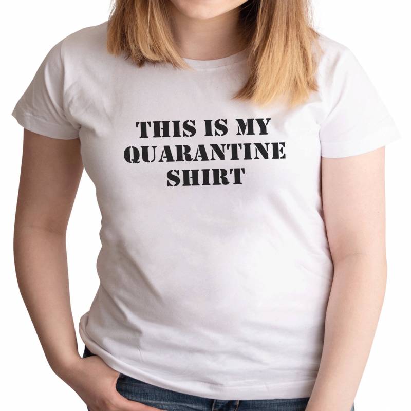 Women's Funny Quarantine Shirt - This Is My Quarantine Shirt - Social ...
