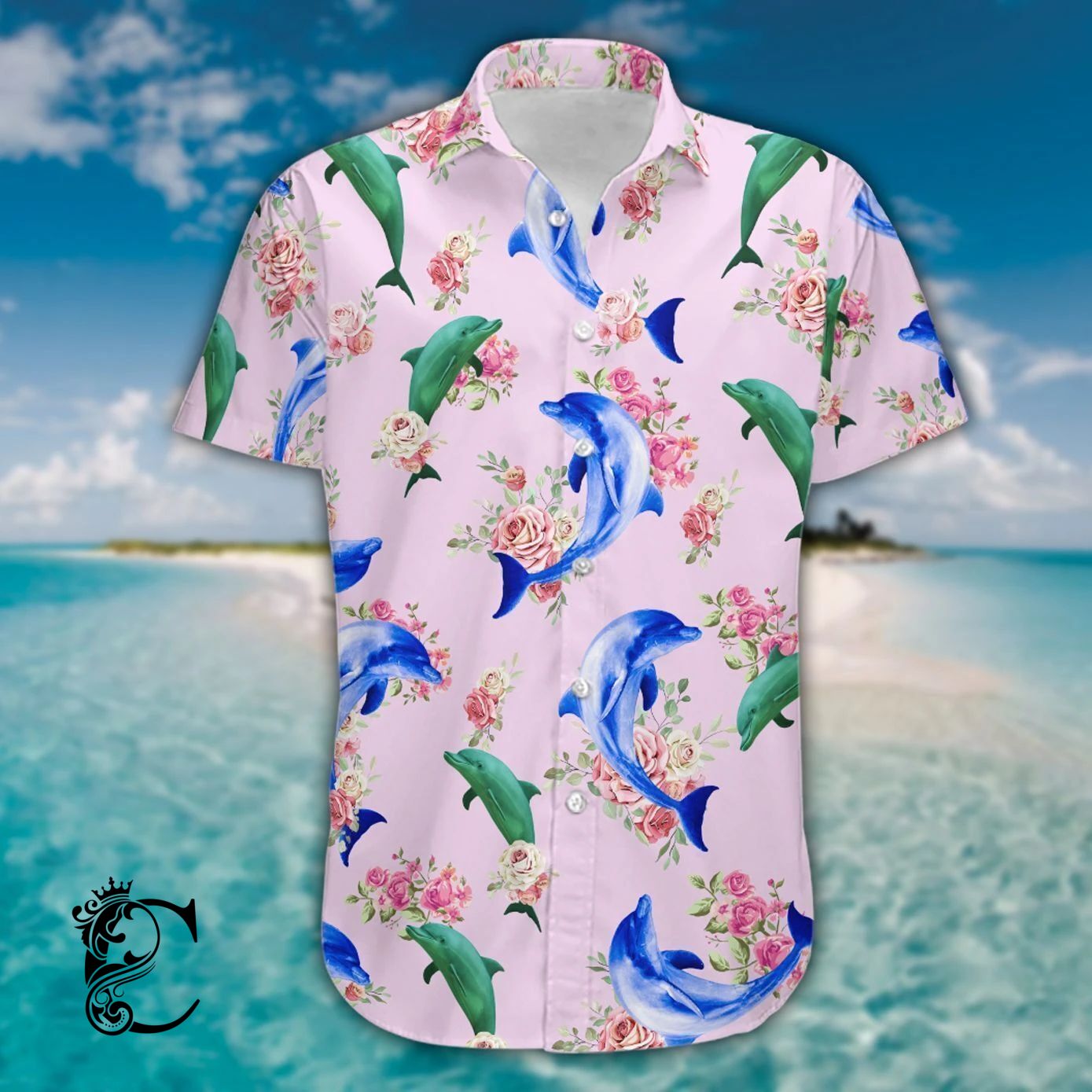 Beach Shirt Order Love Dolphin – Hawaiian Shirts – Td165- Chillicothemall