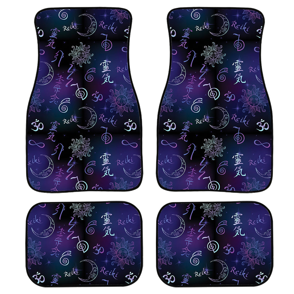 Reiki Energy Pattern Print Front And Back Car Floor Mats, Front Car Mat