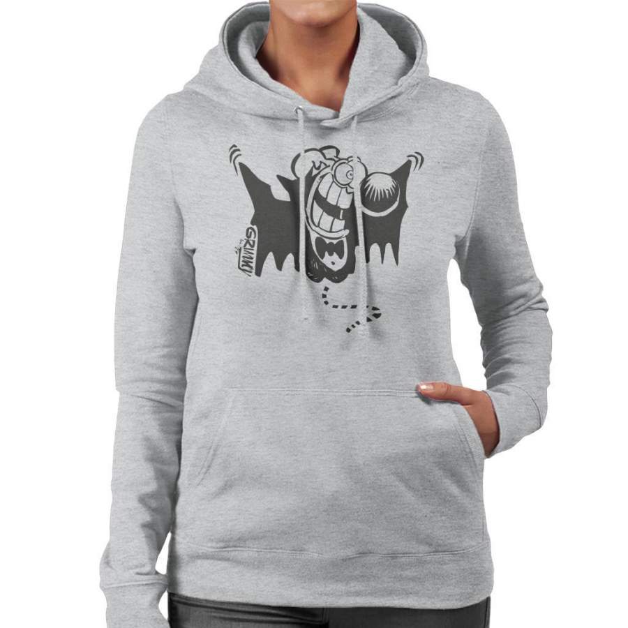 Grimmy Vampire Bat Women’s Hooded Sweatshirt