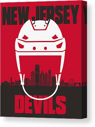 New Jersey Devils 3 Joe Hamilton Canvas Print