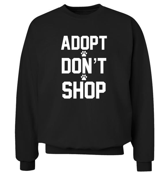 Adopt don t shop sweater or hoodie pet animal paw print cute foster care dog puppy cat kitten horse pony endangered zoo love heart 2560