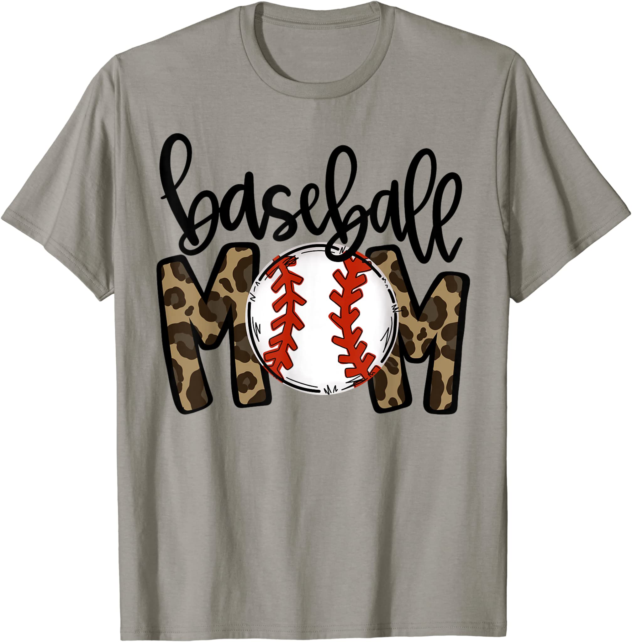 Baseball Mom Leopard Funny Softball Mom Shirt Mother’s Day