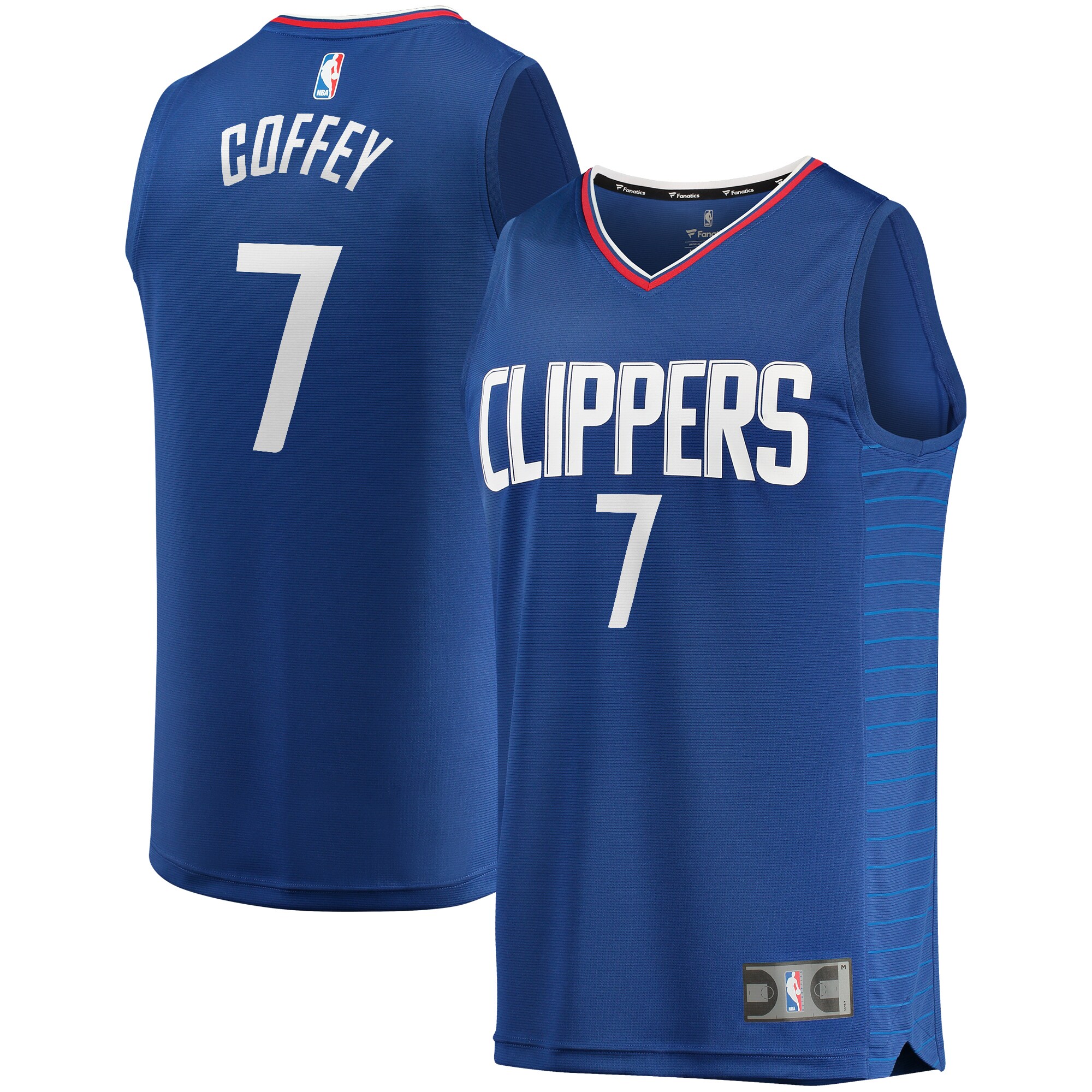 Amir Coffey LA Clippers Fast Break Jersey Royal – Icon Edition
