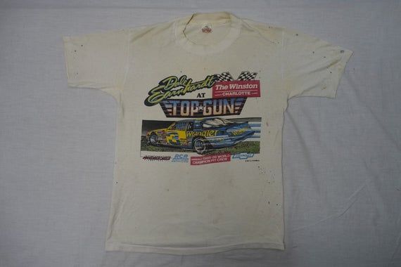 Vintage Dale Earnhardt Top Gun Winston Cup Race 80 s shirt 1985 86 Shirt Car Racin shirt