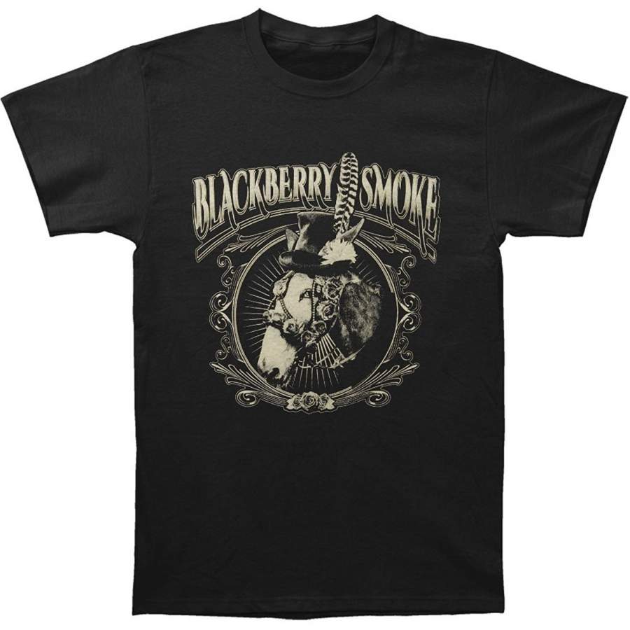 YPS Men’s Fashion T-Shirt Blackberry Smoke Men’s Horse Mens Soft Slim Fit T-shirt Casual Shirts