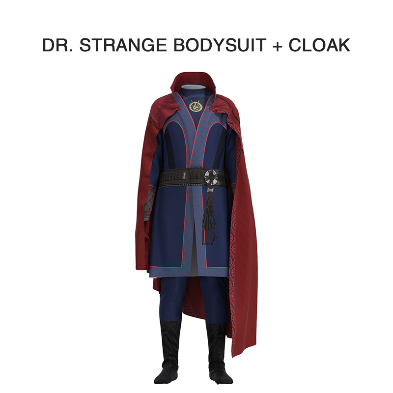 Black Version Dr. Strange Cos Costume If The Same Full Set of Cosplay Clothes for Men Halloween Cloth alx