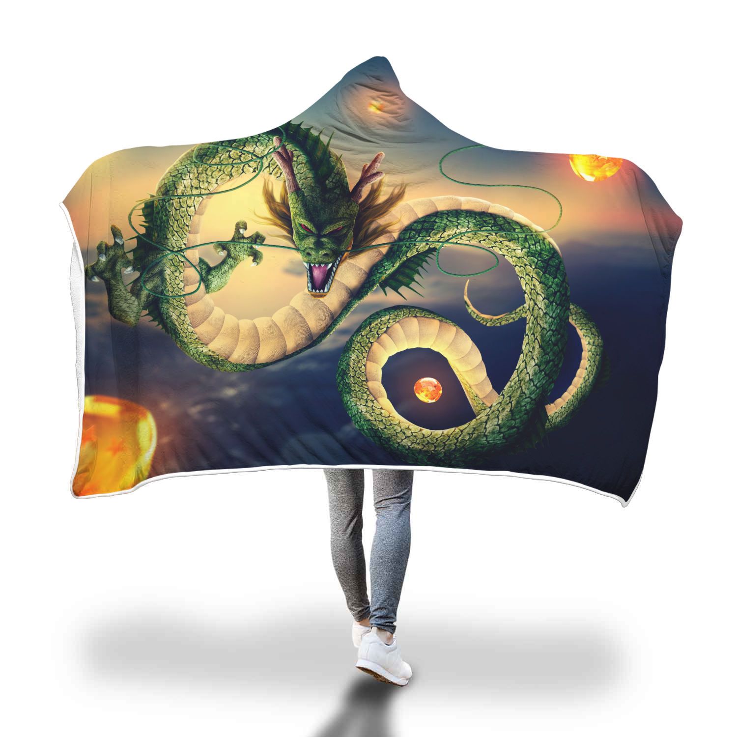 Shenron Dragon Ball Hooded Blanket