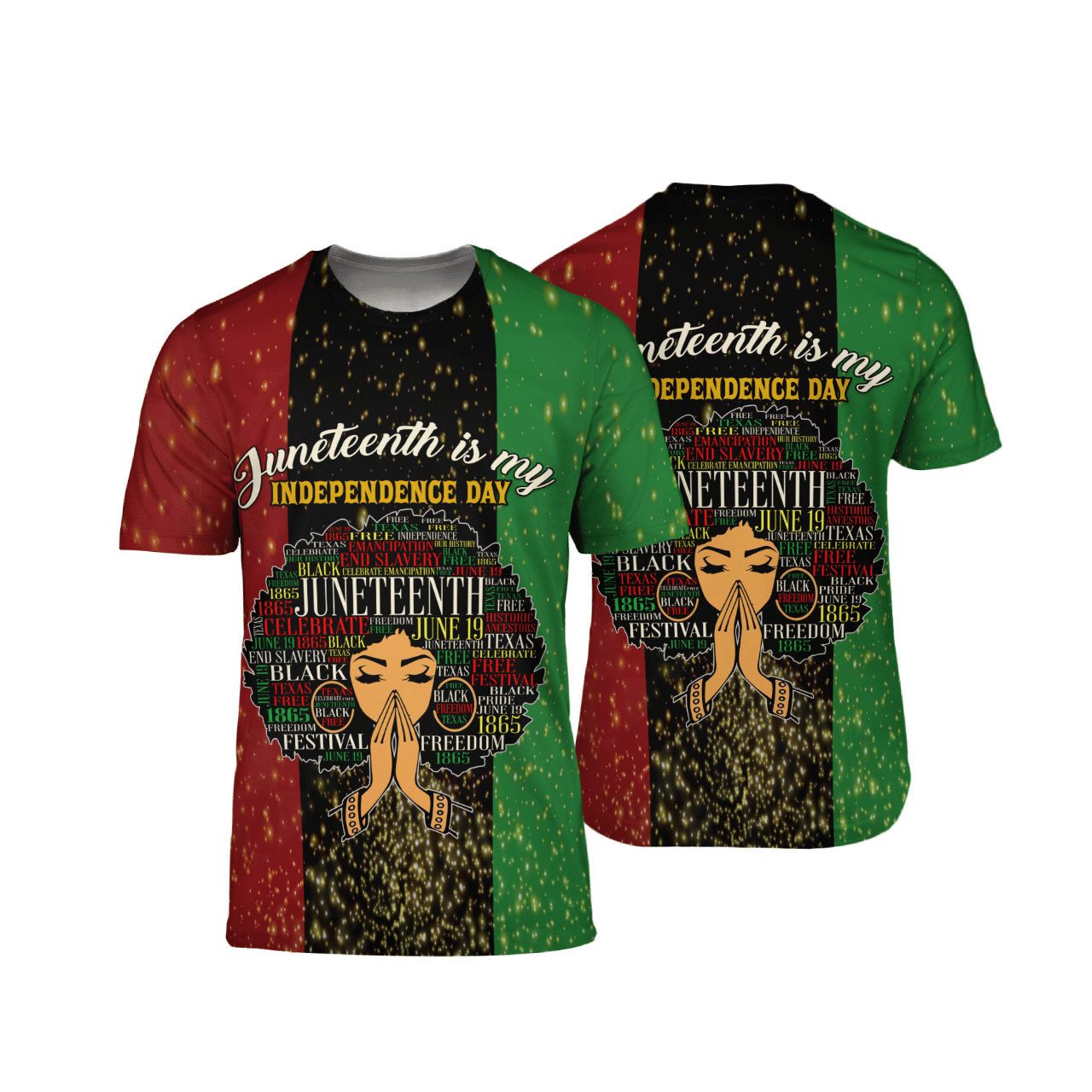 Juneteenth Black Girl All Over Print Shirt 3D Hoodie