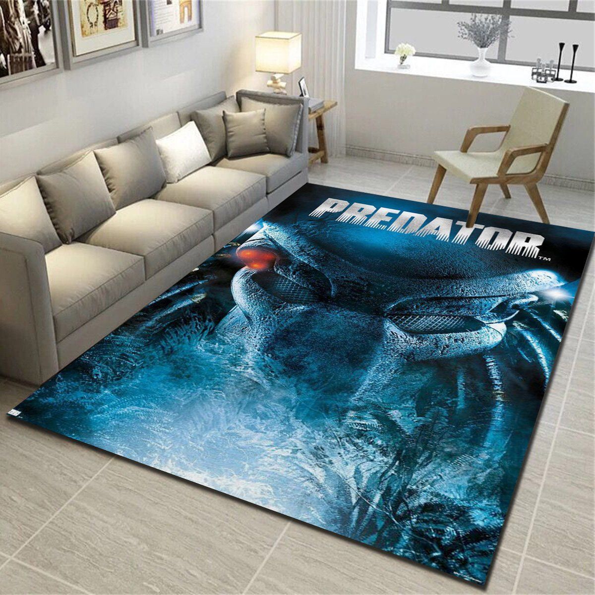 Predator Key Art Area Rugs, Living Room Bedroom Carpet