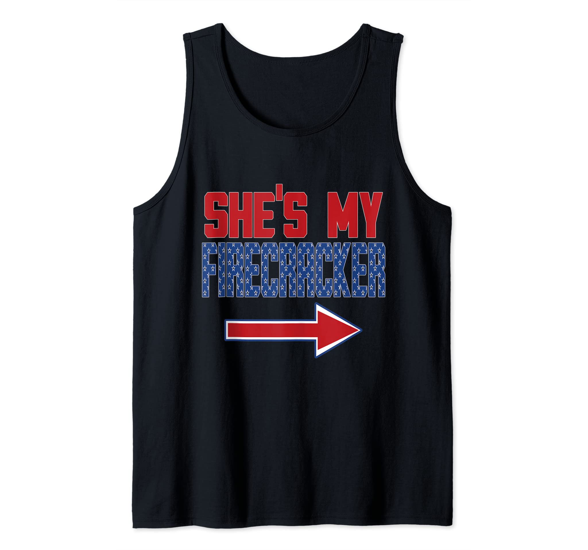 Mens Matching Fourth of July Couples Shirt Independence Day Tank Top